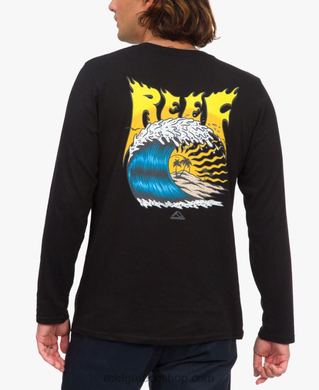 ceb3cf81_reef_cebcceb1cebacf81cf85cebcceaccebdceb9cebacebf_cebccf80cebbcebfcf85ceb6ceaccebaceb9_carson_recyclo_ceaccebdceb4cf81.jpg γρ Reef μακρυμάνικο μπλουζάκι carson recyclo άνδρες μαύρος 044RT589 - Image 1