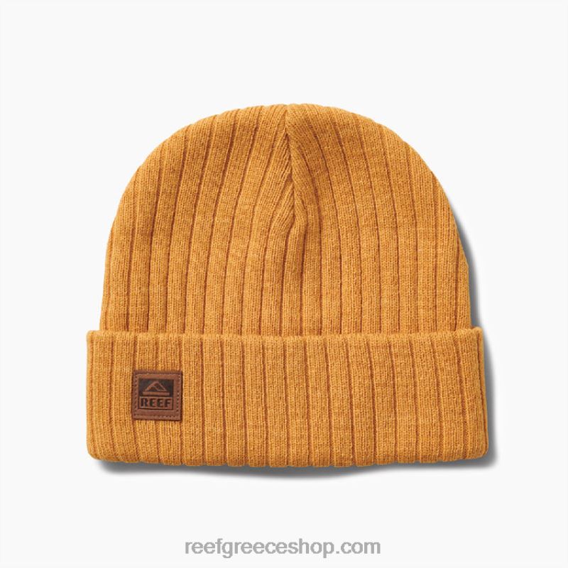 ceb3cf81_reef_jenks_cuff_beanie_ceaccebdceb4cf81ceb5cf82_cebcceadcebbceb9_cf87cf81cf85cf83cf8c_044rt805.jpg γρ Reef jenks cuff beanie άνδρες μέλι χρυσό 044RT805 - Image 1
