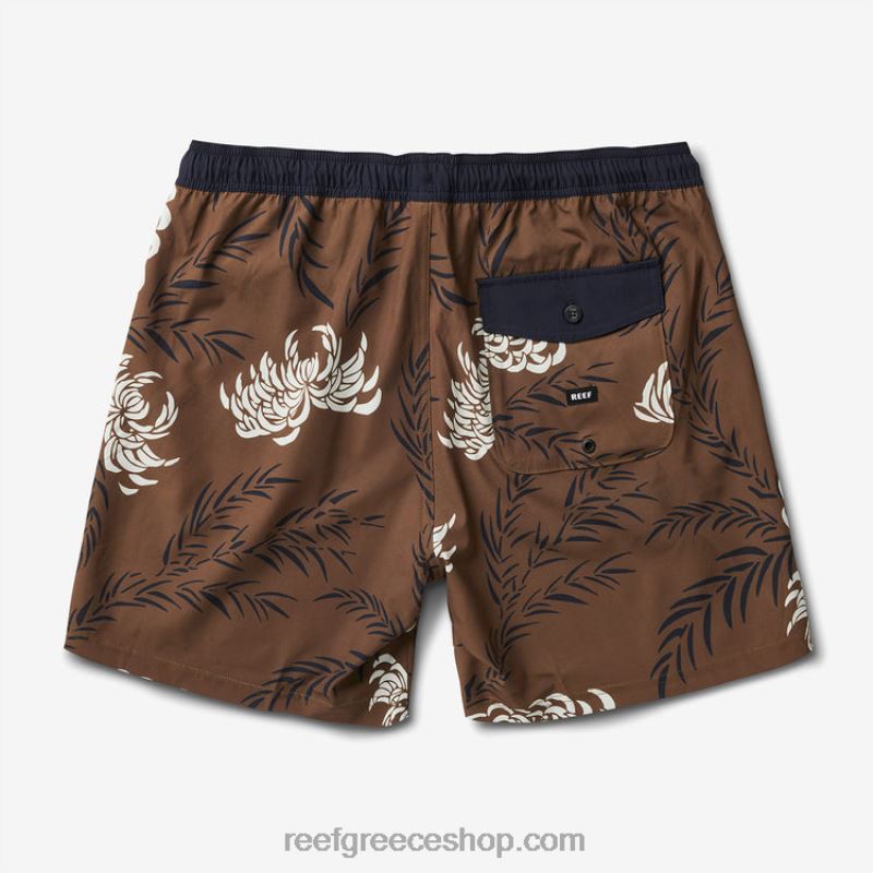 γρ Reef John volley short 17" άνδρες μαύρη ελιά 044RT696 - Image 2