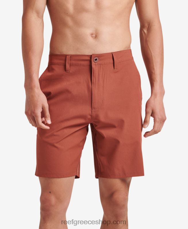 γρ Reef medford hybrid walk short 19" άνδρες μαόνι 044RT677 - Image 1