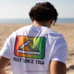 γρ Reef κοντομάνικο μπλουζάκι cardwick άνδρες ΑΝΟΙΧΤΟ Ασπρο 044RT570 - Image 2